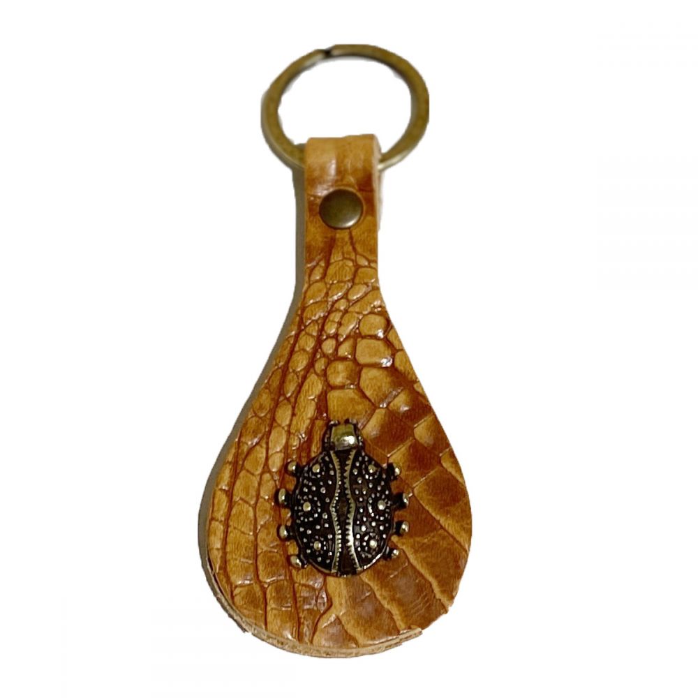 YOLETE Porte Clé Cuir Caïman Yolette