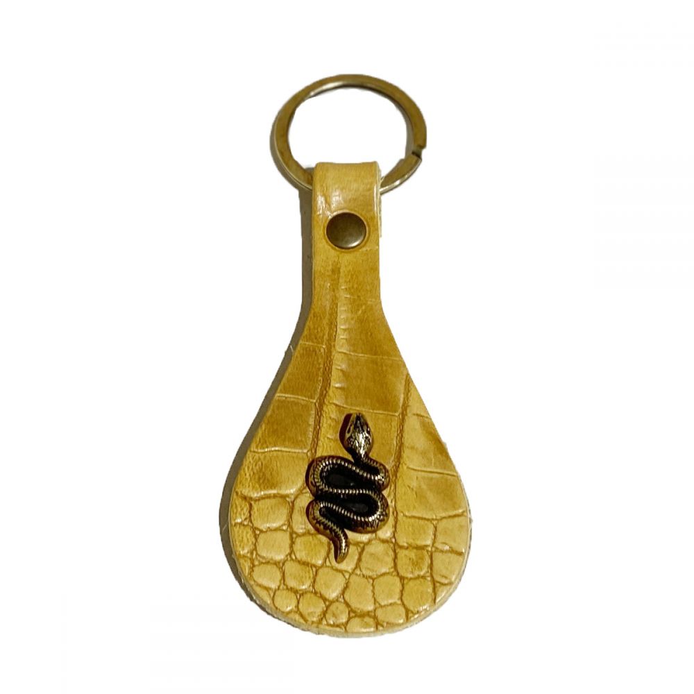 YOLETE Porte Clé Cuir Caïman Yolette