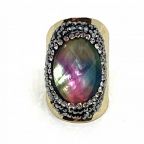 Bague Strass Dorée Dazzle Shell HYPNOCHIC