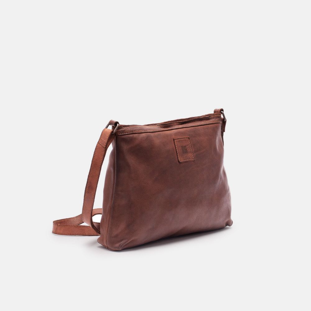 BIBA Sac en Cuir à Bandoulière Boston BIBA