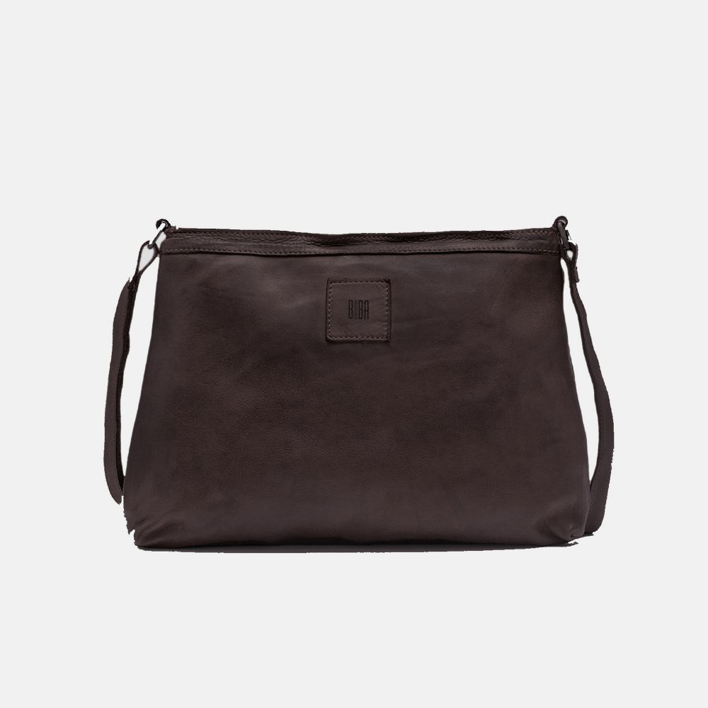 BIBA Sac en Cuir à Bandoulière Boston BIBA