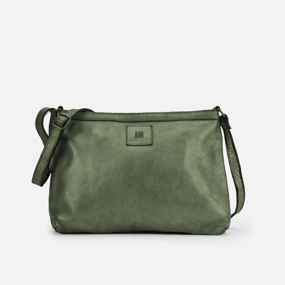 BIBA Sac en Cuir à Bandoulière Boston BIBA