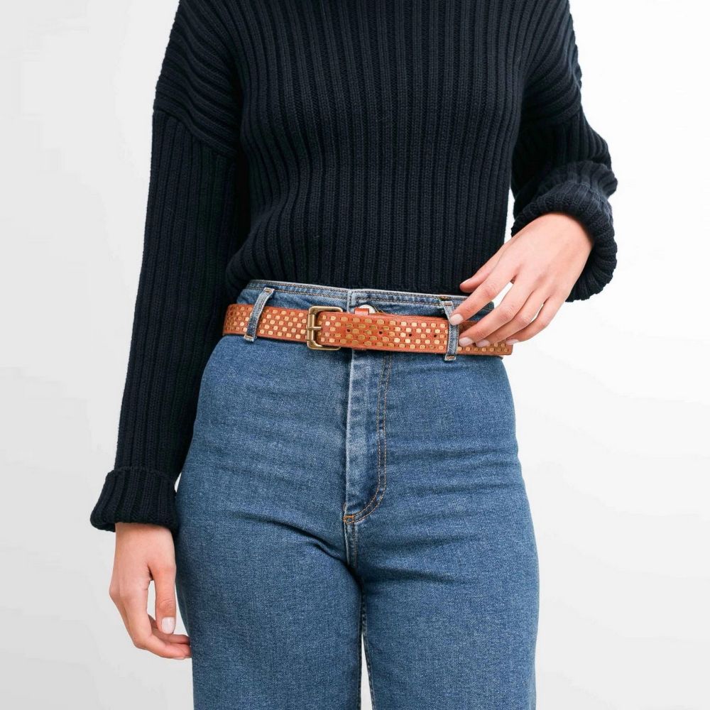 BIBA Ceinture en Cuir Clouté LOVINGTON BIBA