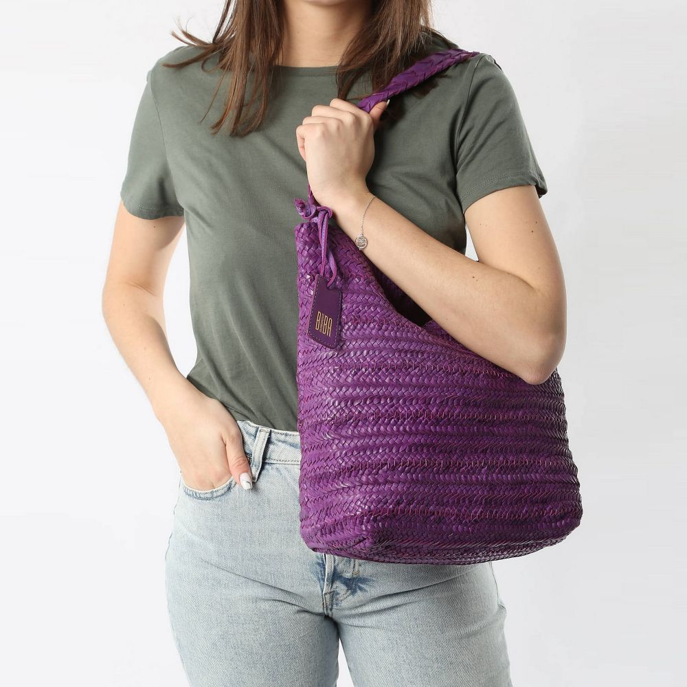 BIBA Cabas Cuir Tressé RUBY BIBA