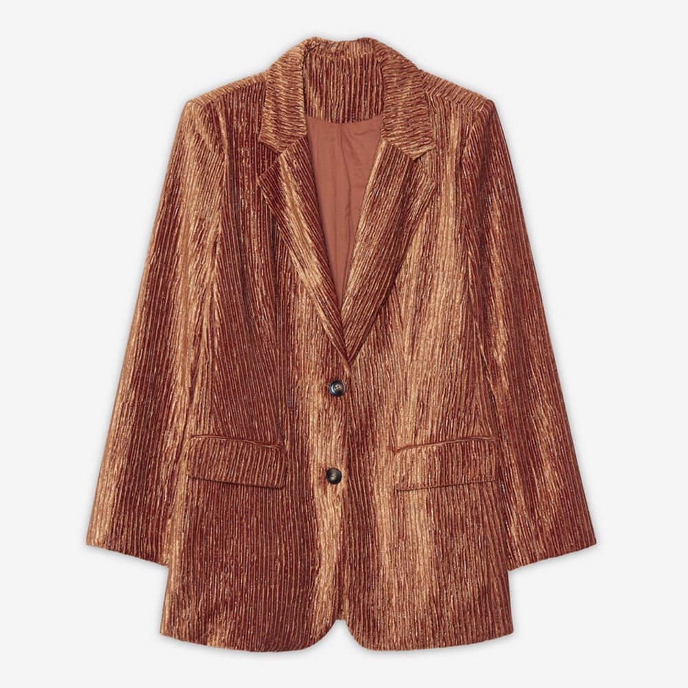 NEKANE Blazer Oversize Velour Cotelé NEKANE