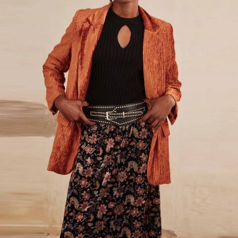 Blazer Oversize Velour Cotelé NEKANE