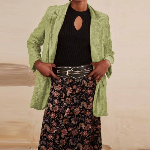Blazer Oversize Velour Cotelé NEKANE