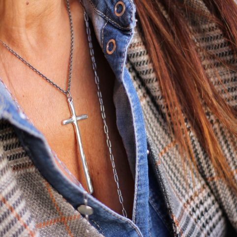 Collier DIOS Argenté IGUAN