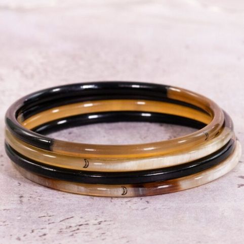 Bracelet Corne Fin Noir