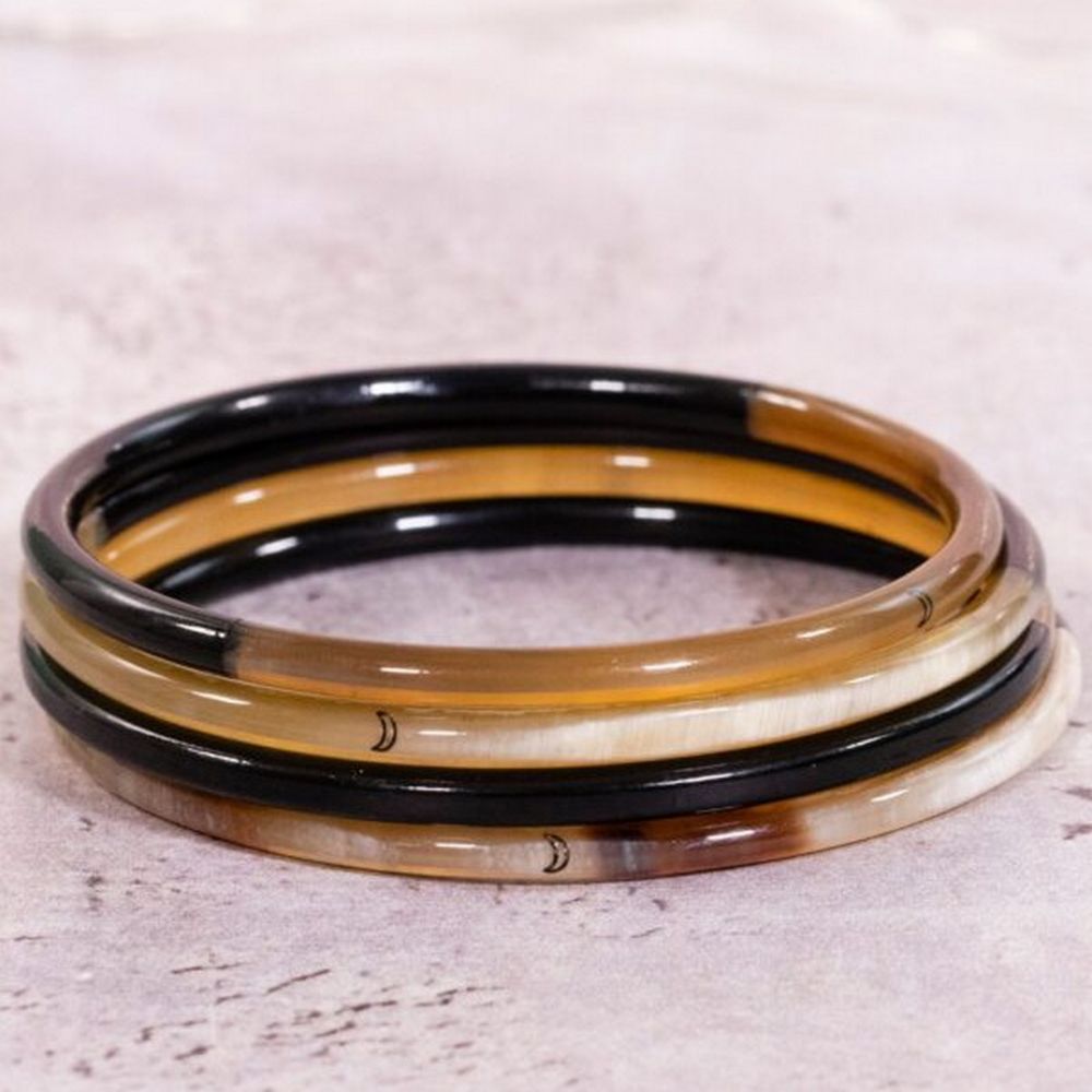 JOLIE JULIE Bracelet Corne Fin Noir