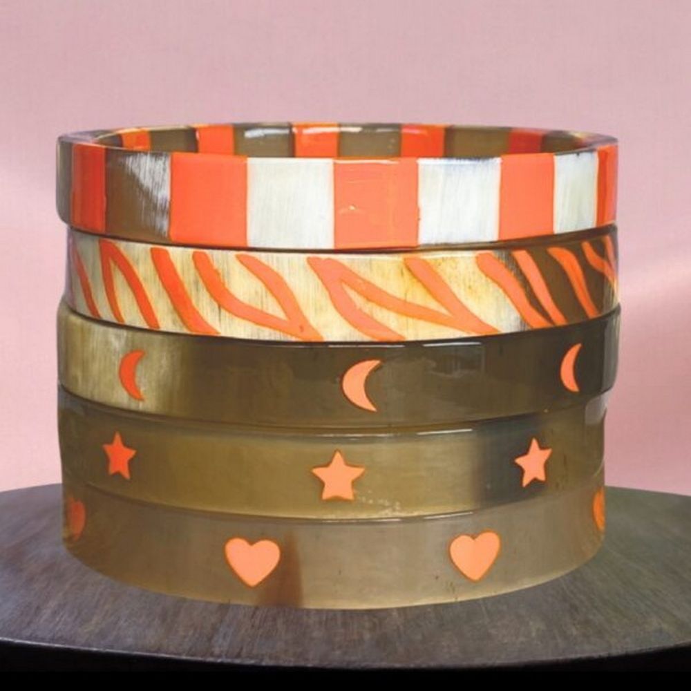 JOLIE JULIE Bracelet Corne Lune Orange