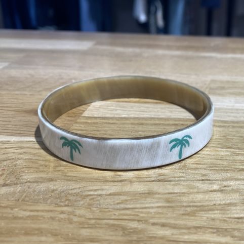 Bracelet Corne Palmier Vert