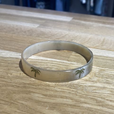 Bracelet Corne Palmier Kaki