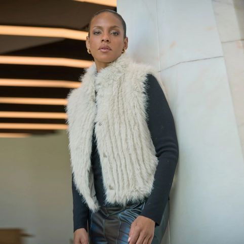 Gilet DAVA sans Manches Zippé RINO PELLE