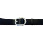 Ceinture Cuir Preto Noir avec Boucle YOLETTE