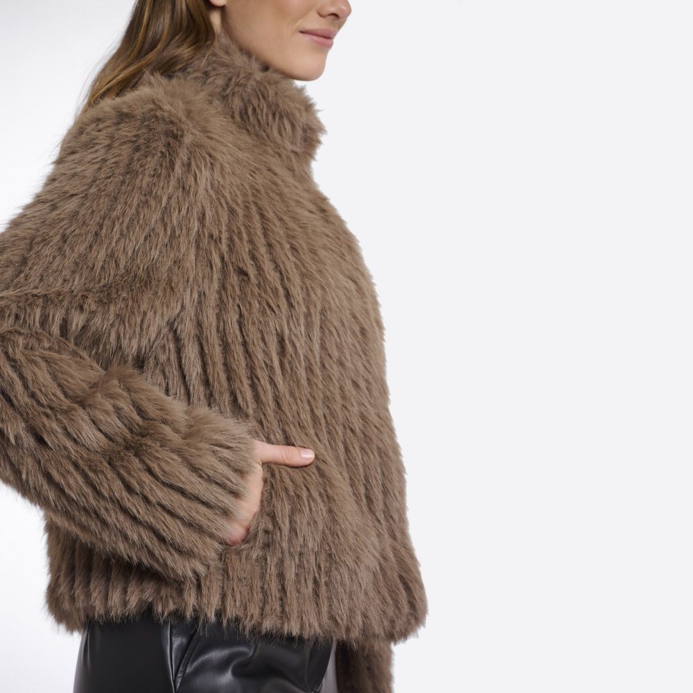 RINO PELLE Veste Courte Fausse Fourrure FAITH RINO PELLE