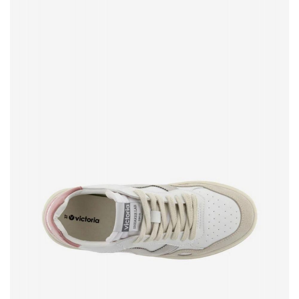VICTORIA Basket Effet Cuir et Cuir Fendu VICTORIA