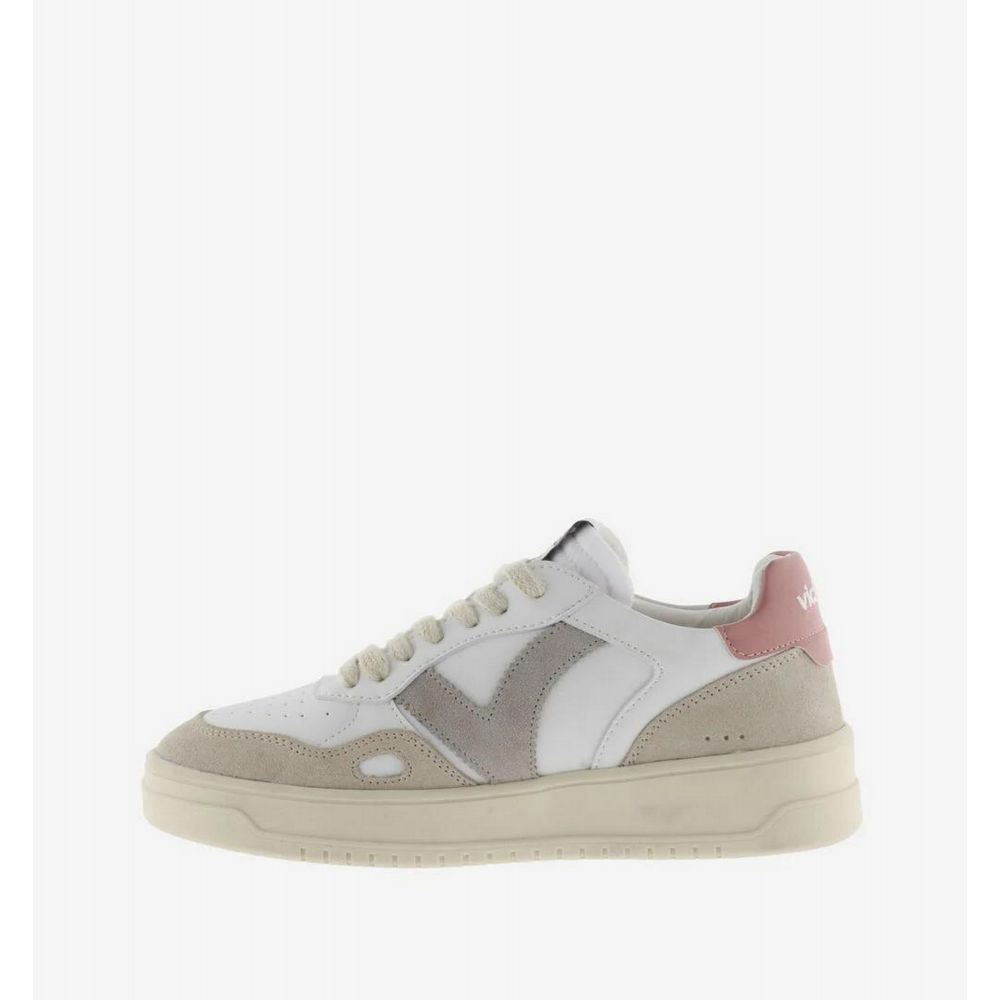 VICTORIA Basket Effet Cuir et Cuir Fendu VICTORIA