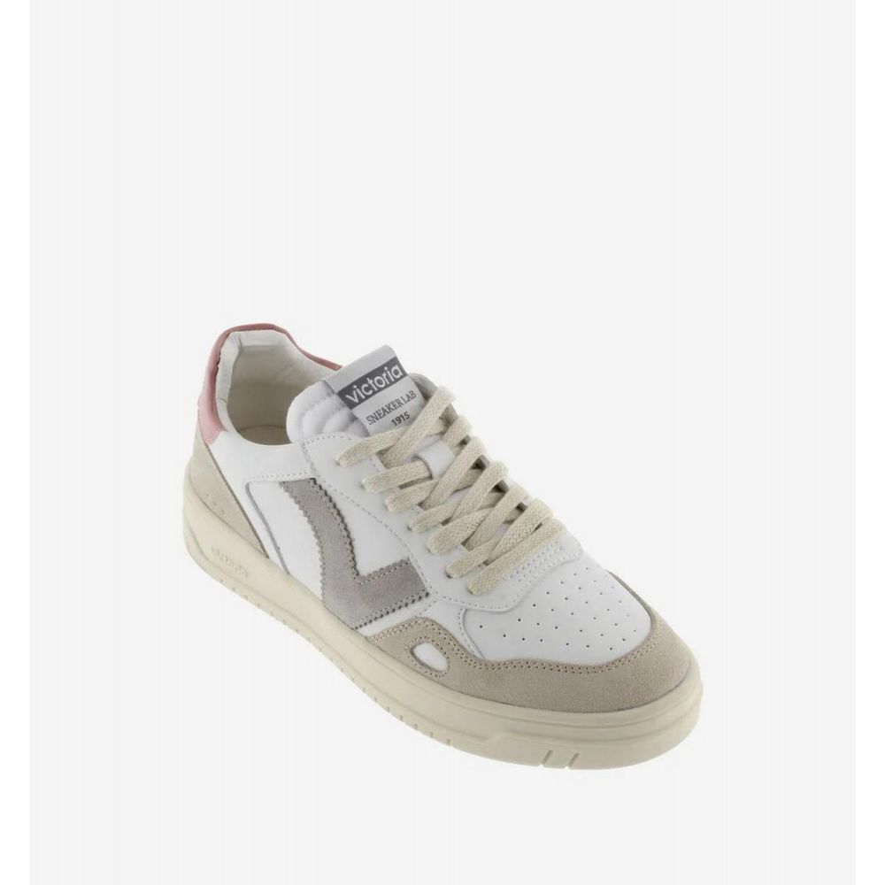 VICTORIA Basket Effet Cuir et Cuir Fendu VICTORIA