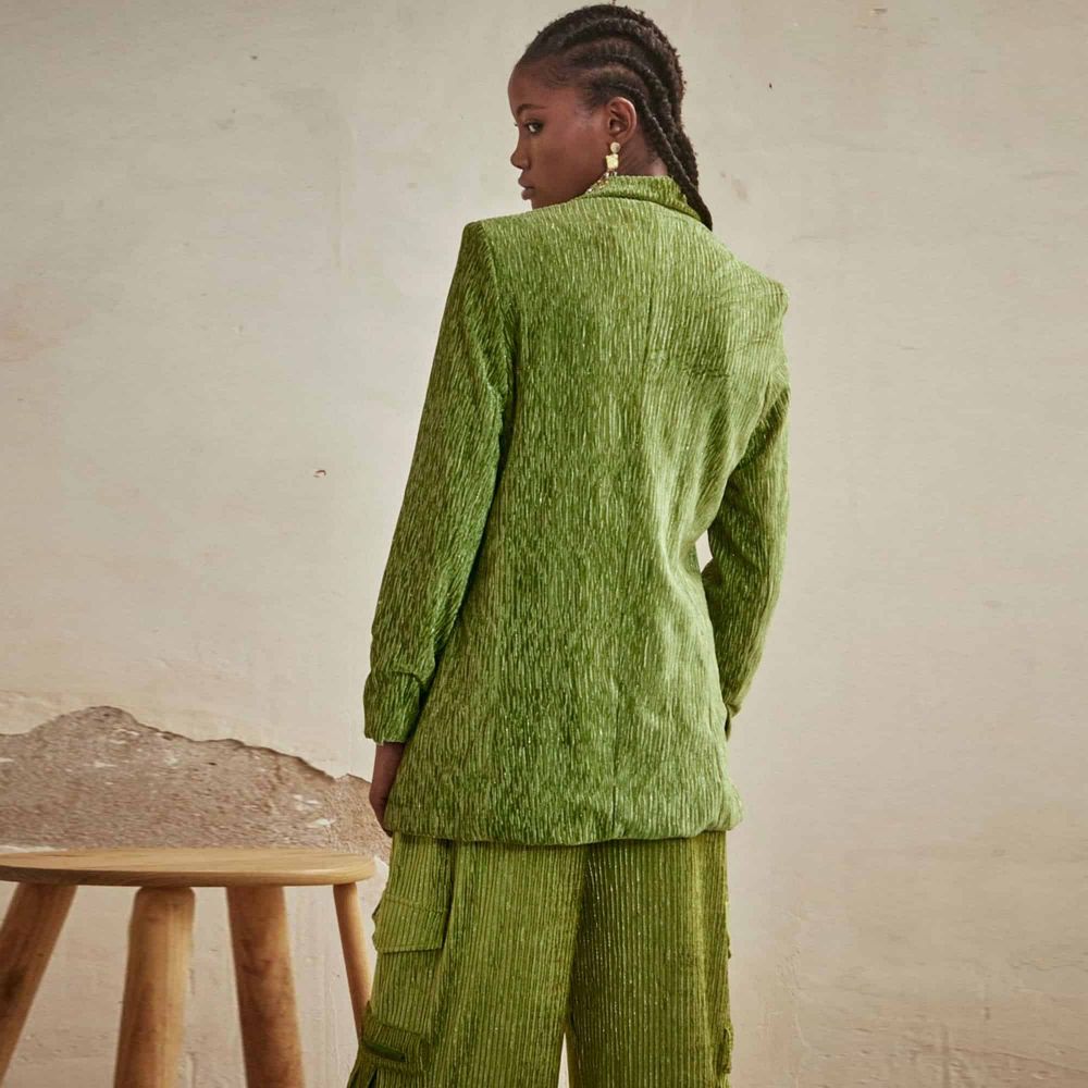NEKANE Blazer Oversize Velour Cotelé NEKANE