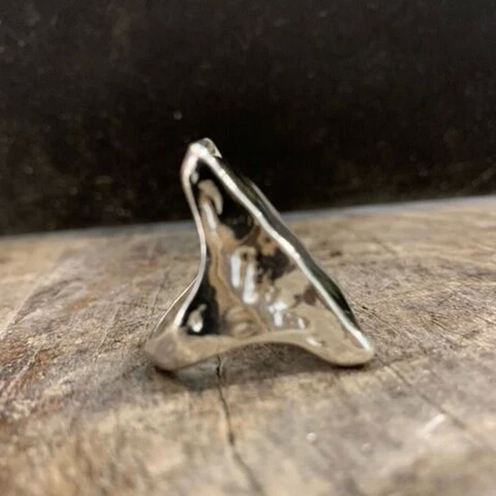 IGUAN Bague STONE Argent Pierre Grise IGUAN