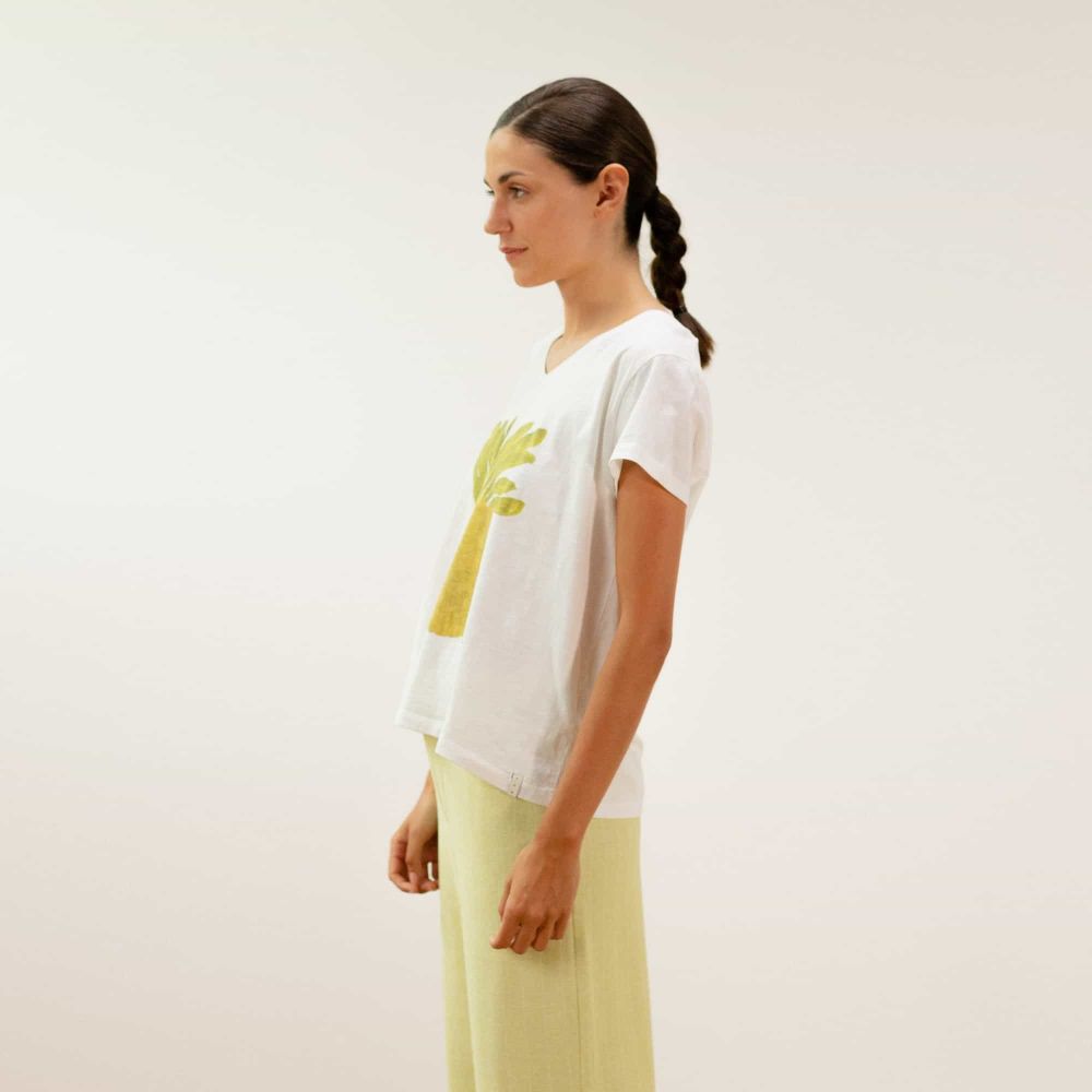 PAN PRODUCT BASICO T-Shirt Col V Imprimé PAN