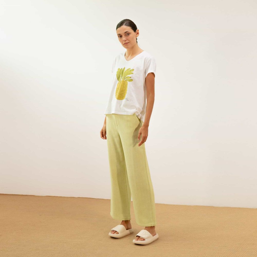 PAN PRODUCT BASICO T-Shirt Col V Imprimé PAN