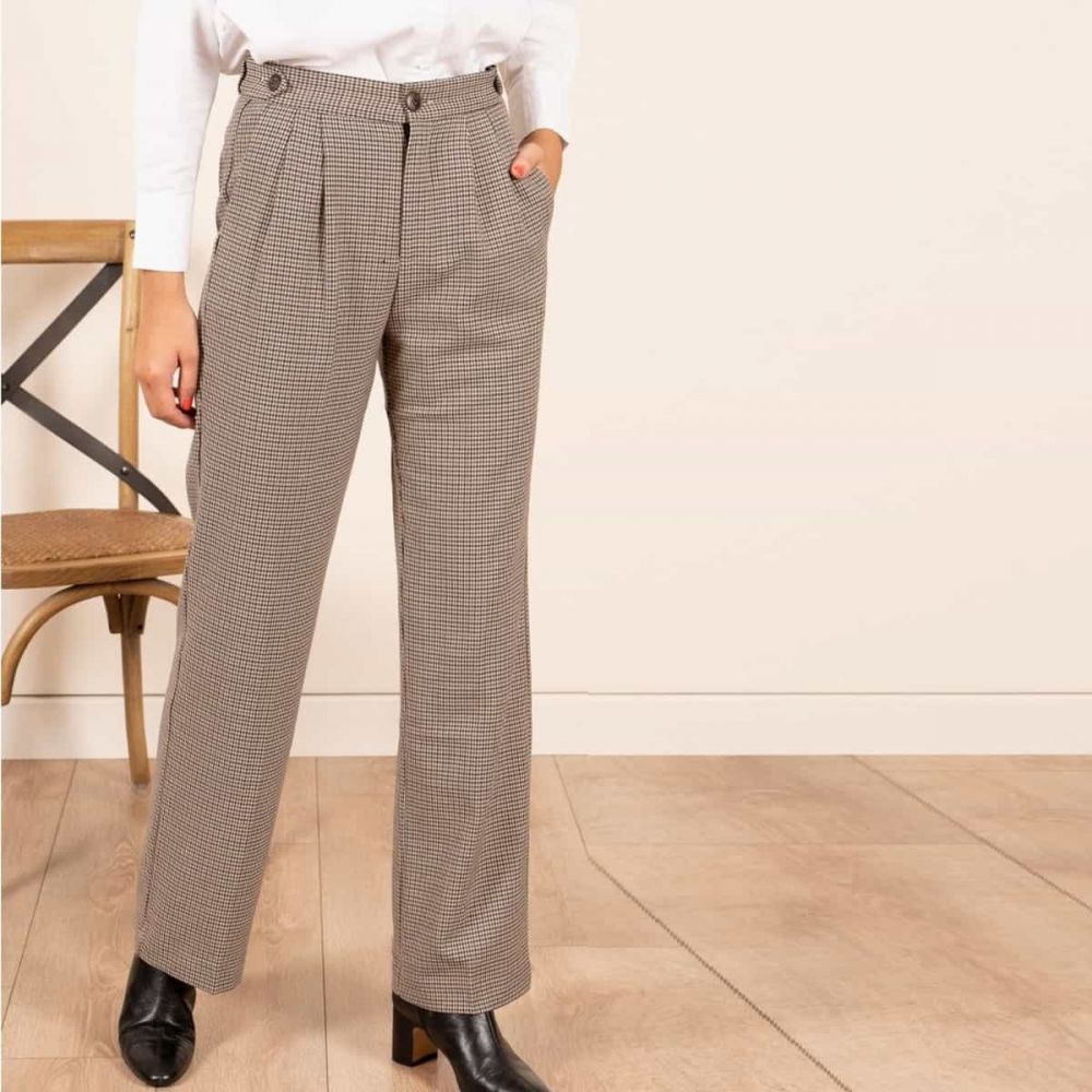  Pantalon Pied de Poule See U Soon