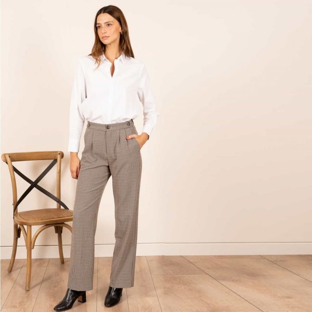  Pantalon Pied de Poule See U Soon