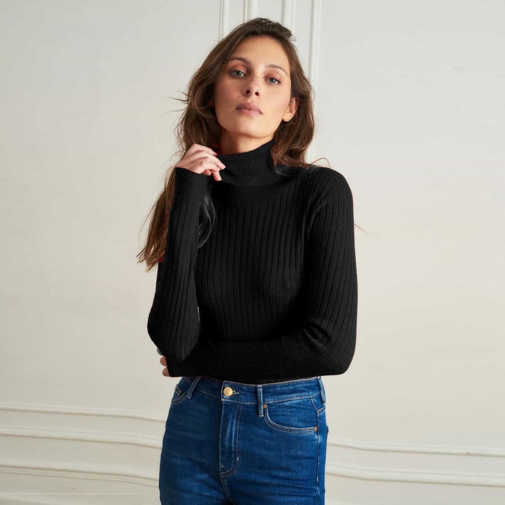 LA PETITE FRAN&Ccedil;AISE Pull Col Roulé PRESTIGELa Petite Française