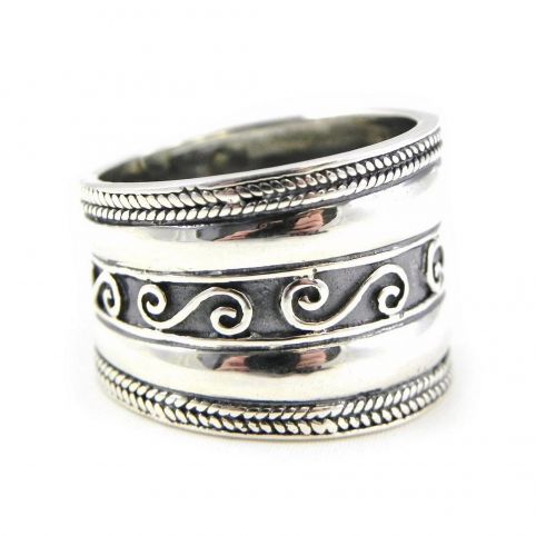 Bague Argent Ciselée