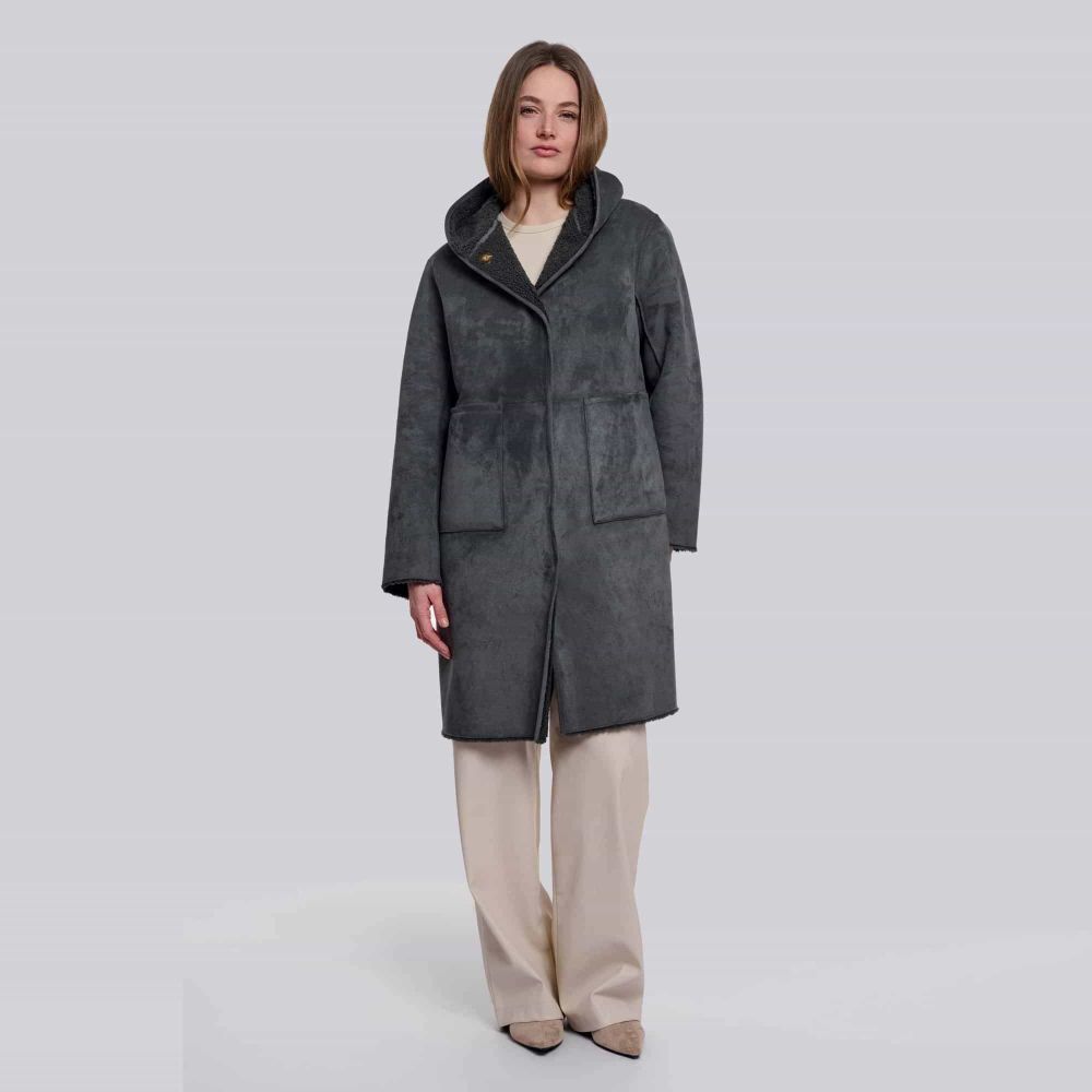 RINO PELLE Manteau Long Réversible AMI RINO PELLE