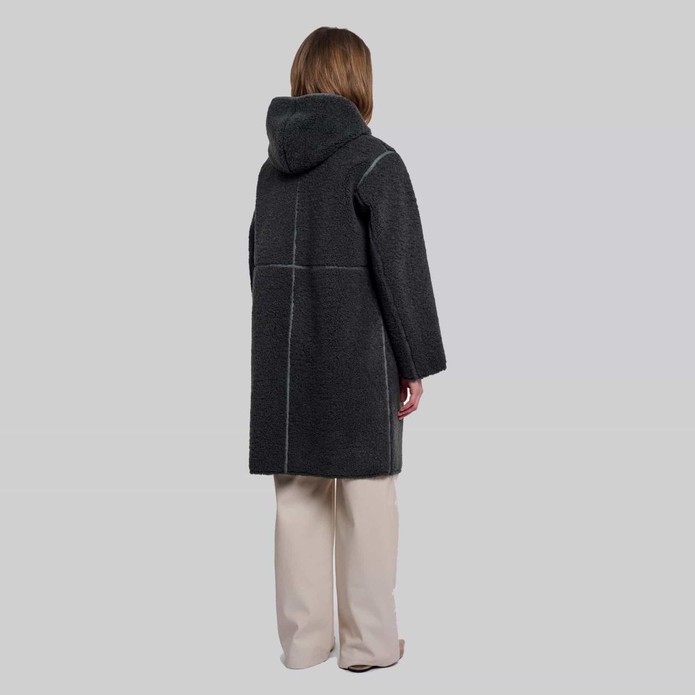 RINO PELLE Manteau Long Réversible AMI RINO PELLE