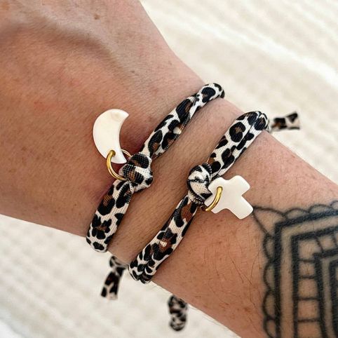 Bracelet Léopard Nacre Lune