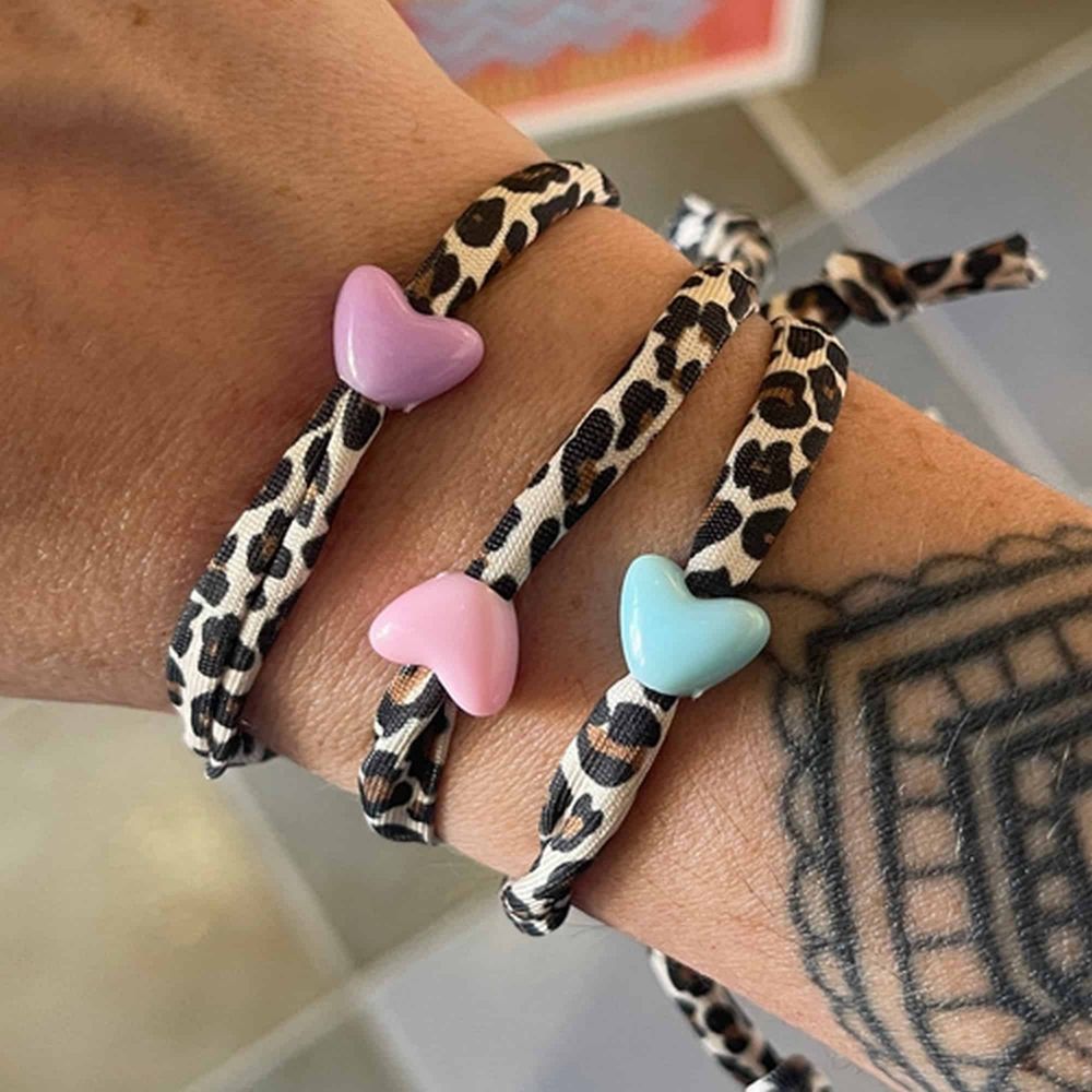 MAISON MAEE Bracelet Léopard Coeur
