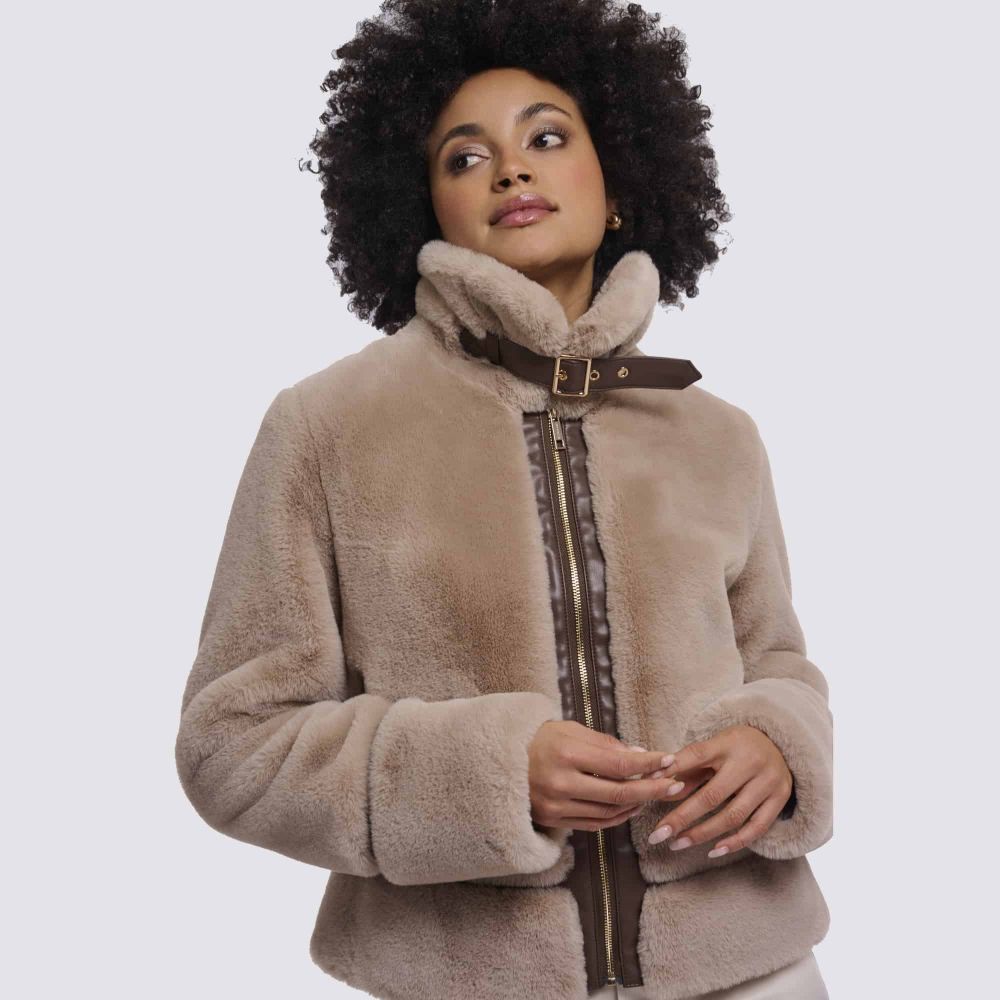 RINO PELLE Veste Fausse Fourrure LAMBRA RINO PELLE