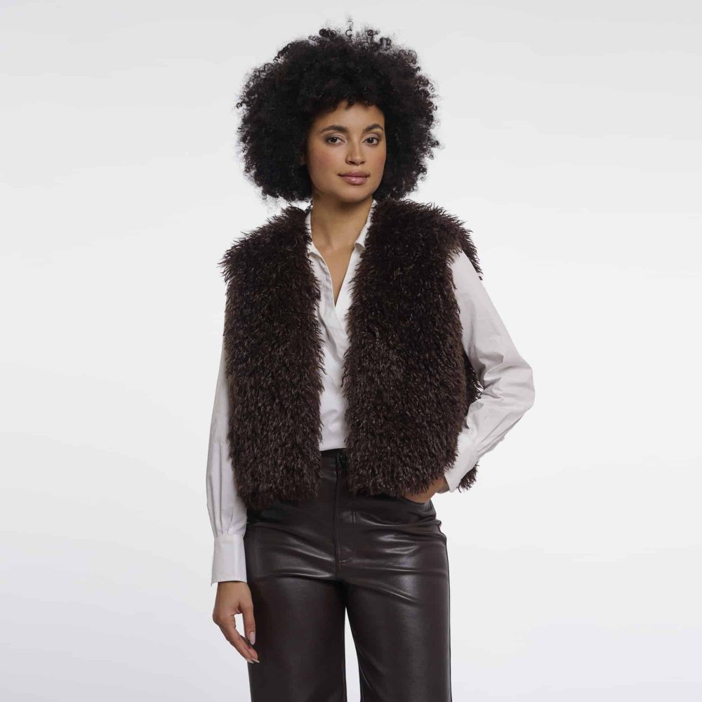 RINO PELLE Gilet Fausse Fourrure SENSY RINO PELLE
